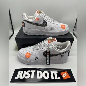 Deadstock 2018 Nike Air Force 1 07 Prm White/Black  Orange Men’s Sz 12 New